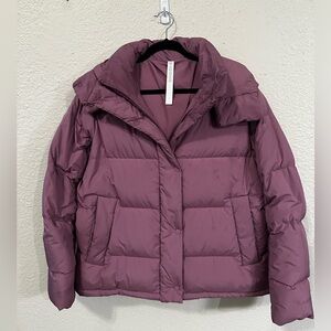 Lululemon Wunder Puff Coat Size 8 Velvet Dust